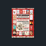 Personalised Letter To My GrandSon Birthday Gift Canvas Print<br><div class="desc">Personalised Letter To My GrandSon Birthday Gift</div>