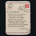 Personalised Letter To My Husband From Wife Blanke Baby Blanket<br><div class="desc">Personalised Letter To My Husband From Wife Blanket, </div>