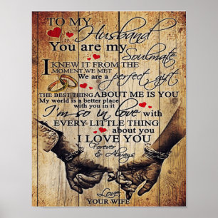 Personalised Letter to My Husband   Home Decor