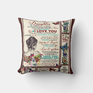 Personalised Letter To My Loving Daughter Cushion