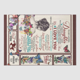 Personalised Letter To My Loving Daughter Tissue Paper