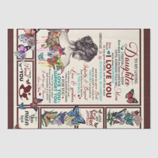 Personalised Letter To My Loving Daughter Tissue Paper