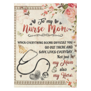Personalised Letter To My Nurse Mum Tablecloth