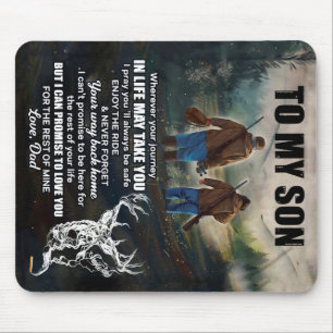 Personalised Letter To My Son From Dad Blanket, Mouse Pad