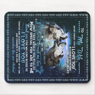 Personalised Letter To My Wife From Husband Mouse Pad