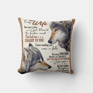 Personalised Letter To My Wife Love From Husband B Cushion