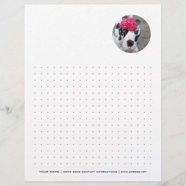 Personalised Letterhead Dotted (Front)