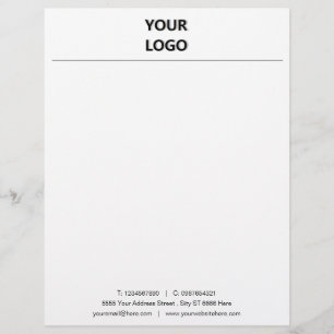 Personalised Letterhead with Your QR Code and Logo