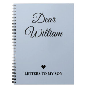 Personalised Letters to My Son Notebook