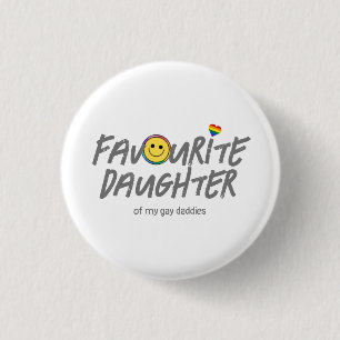 Personalised LGBTQ Favourite Ally  3 Cm Round Badge