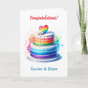 Personalised LGBTQIA+ Congrats on your Wedding Card