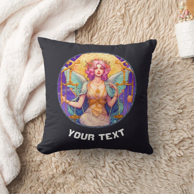 Personalised LIBRA ZODIAC SIGN Cushion (Blanket)