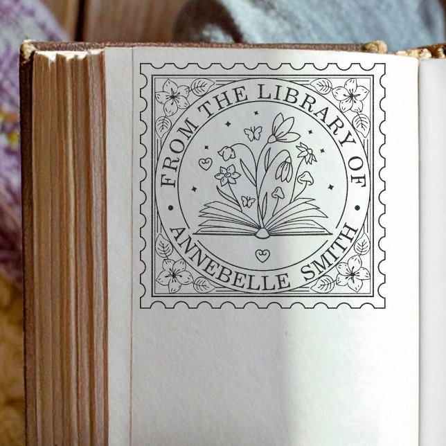 Personalised Library Book Teacher  Self-inking Stamp (Creator Uploaded)
