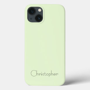Personalised light green Radial Texture iPhone 13 Case