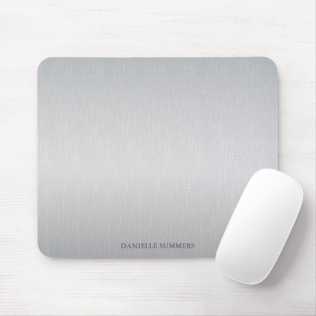 Personalised light grey background  mouse pad (With Mouse)