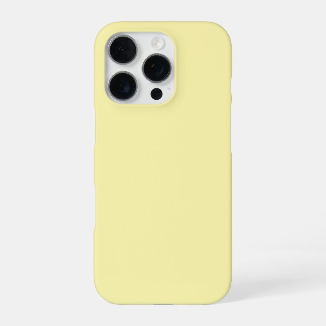 Personalised Light yellow iPhone Case with Custom (Back)