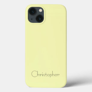 Personalised Light yellow Radial Texture iPhone 13 Case