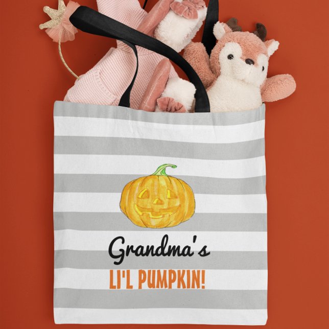 Personalised Lil Pumpkin Halloween Tote (Creator Uploaded)