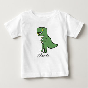 Personalised Li'l T-Rex Baby T-Shirt
