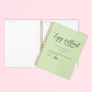 Personalised Lime Easter Bunny Planner