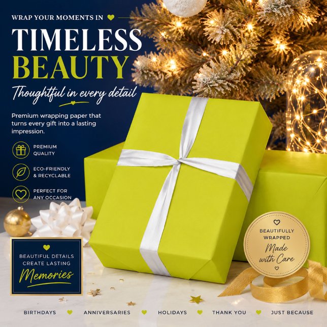 Personalised Lime Gift Wrapping Paper (Creator Uploaded)