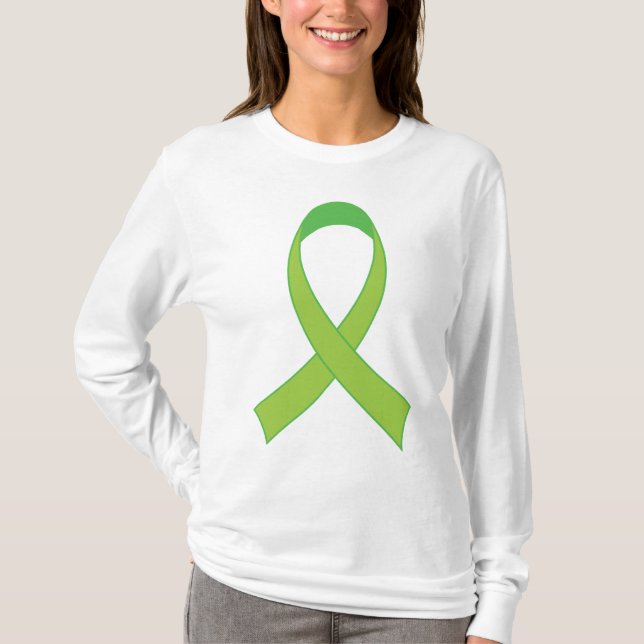 Personalised Lime Green Awareness Gift T-Shirt (Front)