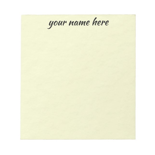 Personalised Lined Notepad (Front)