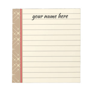 Personalised Lined Notepad