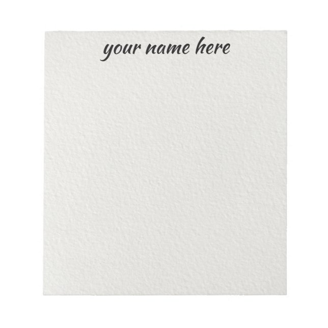 Personalised Lined Notepad (Front)