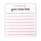 Personalised Lined Notepad for Girls