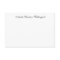 Personalised Linen Flat Note Card