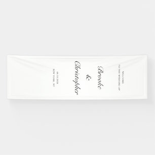 Personalised Linen Welcome Sign – Custom Fabric