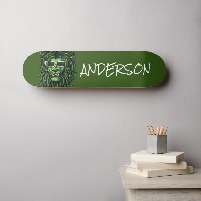 Personalised   Lion King Skateboard (Wall Art (Horz))
