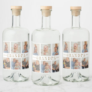 Personalised Liquor Bottle Label Grandpa Pictures