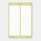 Personalised List - To Do, To Buy - Green