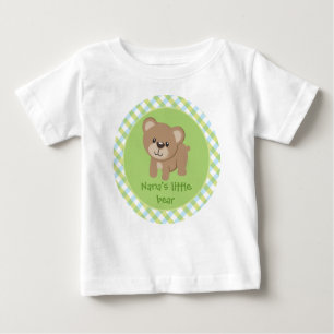 Personalised Little Bear - Nana's Little Bear Baby T-Shirt
