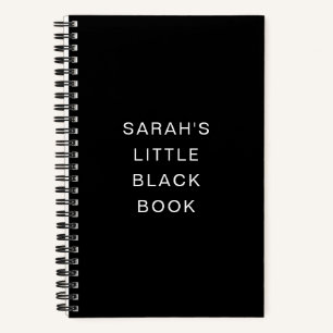Personalised Little Black Book Notebook