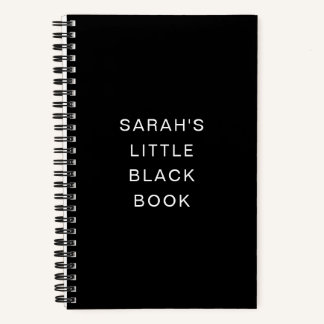 Personalised Little Black Book Notebook