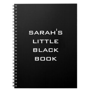 Personalised Little Black Book Notebook
