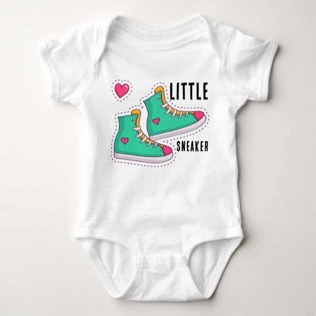 Personalised Little Boy Baby Bodysuit (Front)