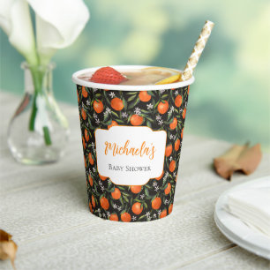 Personalised Little Cutie Baby Shower  Paper Cups
