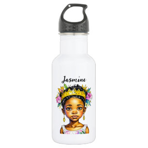 Personalised Little Girl Princess of Colour 532 Ml Water Bottle