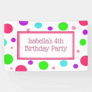 Personalised Little Girl's Birthday Banner