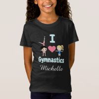 Personalised Little Gymnast Girl,I Love Gymnastics