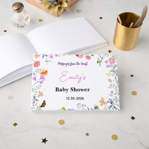 Personalised Little Love Bug Baby Shower Guest Book