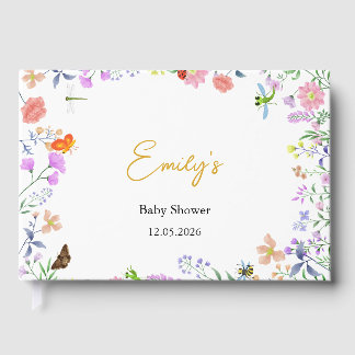 Personalised Little Love Bug Baby Shower Guest Book