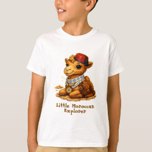 Personalised Little Moroccan Explorer Camel – Cute T-Shirt