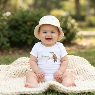 Personalised Little Pollinators Wild and free Baby Bodysuit