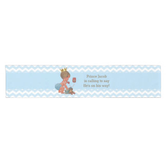 Personalised Little Prince on Phone Baby Shower Short Table Runner
