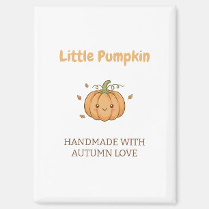 Personalised Little Pumpkin Baby Blanket Magnet